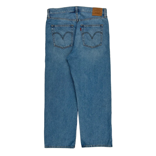 501 Levis Jeans - 32W 26L Blue Cotton Blend