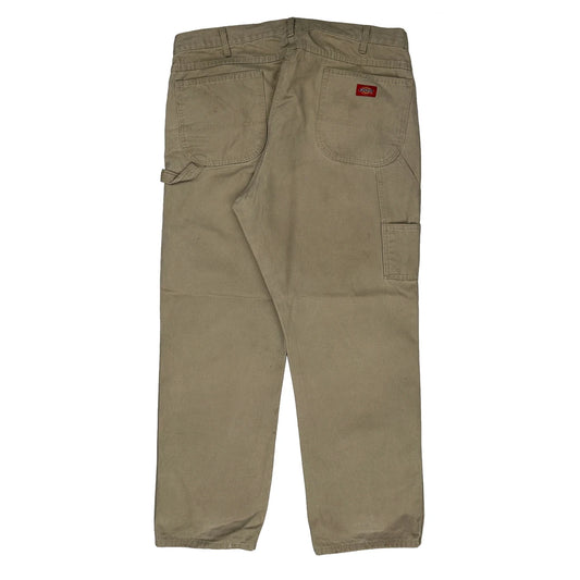Vintage Dickies Carpenter Trousers - 38W 31L Beige Cotton