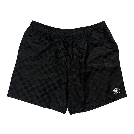 Umbro Checked Sport Shorts - 2XL Black Polyester