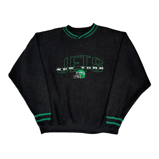 Vintage New York Jets Starter Nfl Sweatshirt - XL Black Cotton