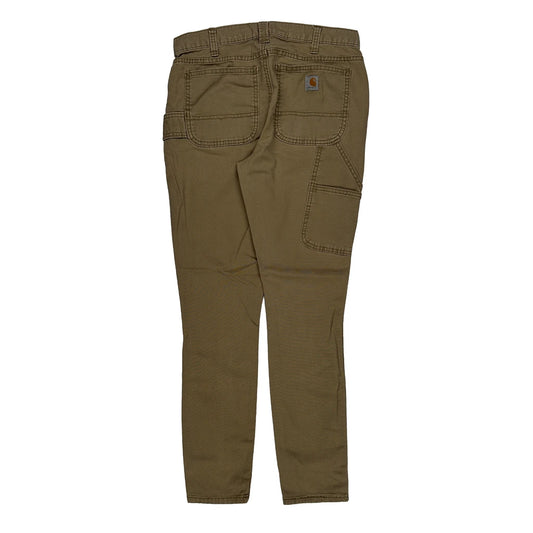 Carhartt Carpenter Trousers - 29W UK 10 Brown Cotton Blend
