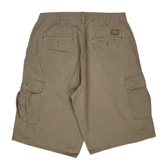 Dickies Cargo Shorts - 36W 10L Khaki Cotton