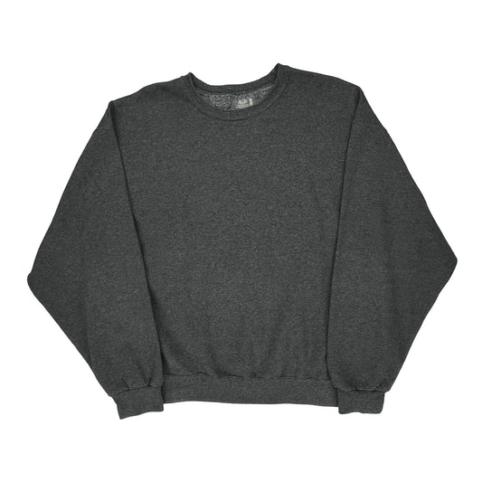 Fruit Of The Loom Sweatshirt - XL Grey Cotton Blend