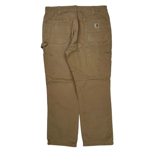 Carhartt Carpenter Trousers - 34W 29L Brown Cotton