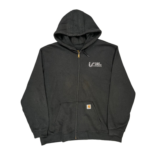 Electrical Construction Carhartt Hoodie - 2XL Black Cotton Blend