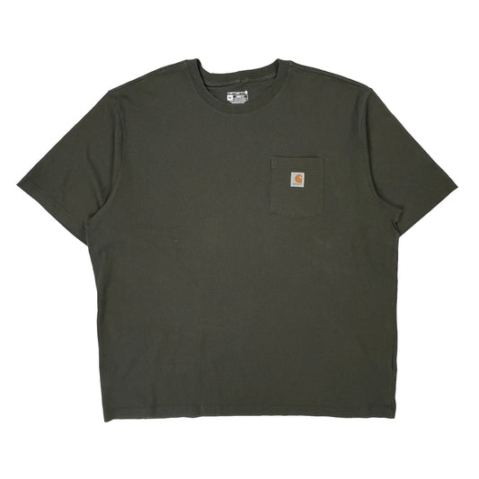Carhartt T-Shirt - 2XL Green Cotton