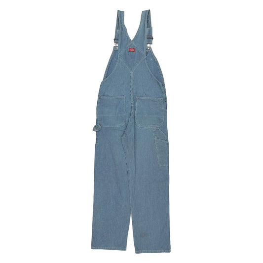 Vintage Dickies Hickory Striped Dungarees - 34″ Waist Blue Cotton