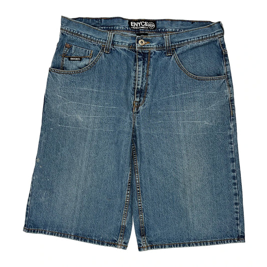 Sean John Denim Shorts - 38W 12L Blue Cotton