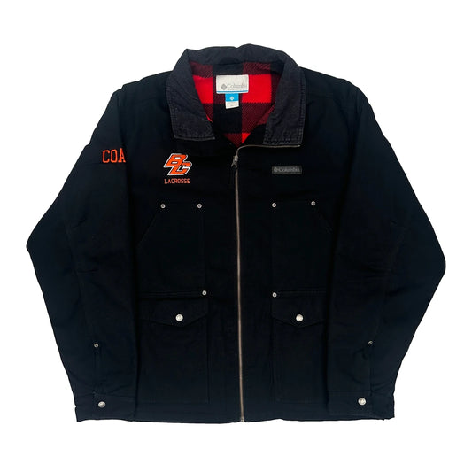 Vintage Lacrosse Columbia Graphic Jacket - XL Black Cotton