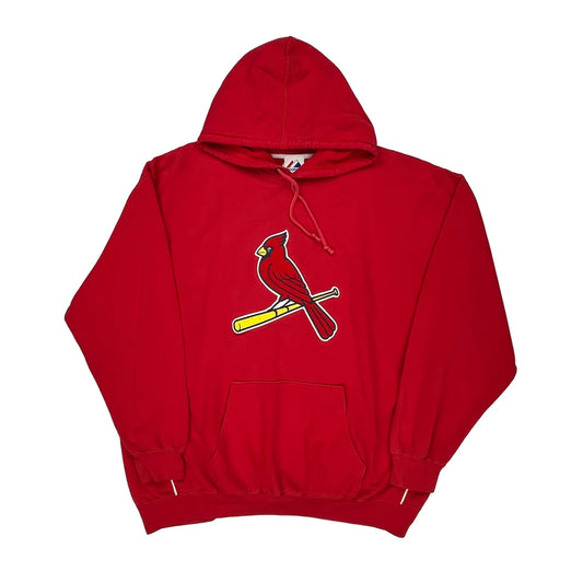 Cardinals Majestic Mlb Hoodie - 3XL Red Cotton