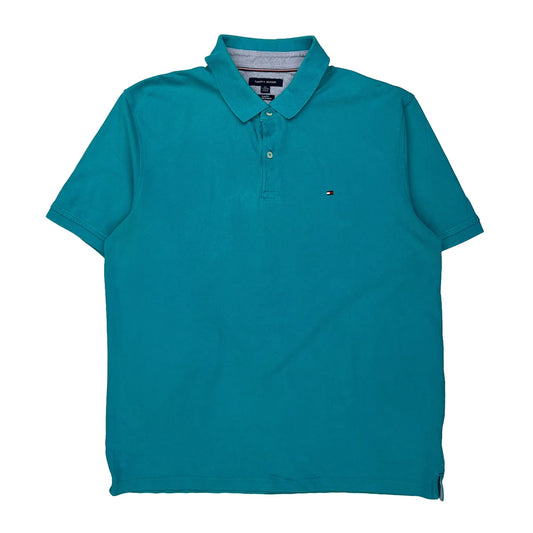 Tommy Hilfiger Slim Fit Polo Shirt - 2XL Blue Cotton