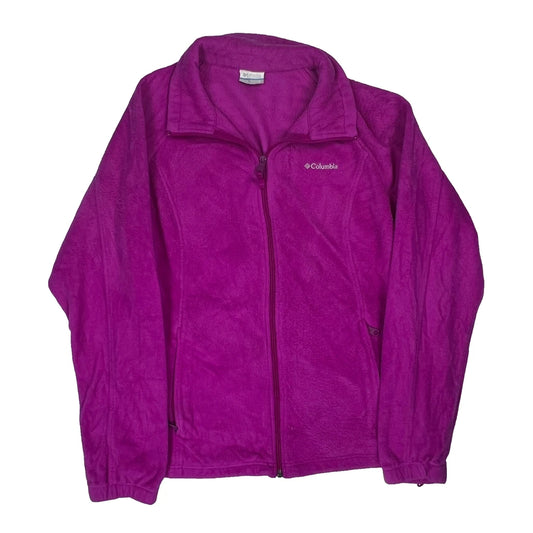 Vintage Columbia Fleece Jacket - XL Purple Polyester
