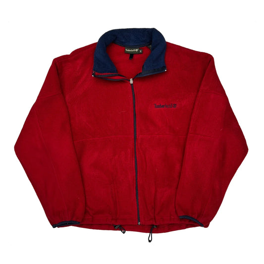 Timberland Fleece Jacket - Medium Red Polyester