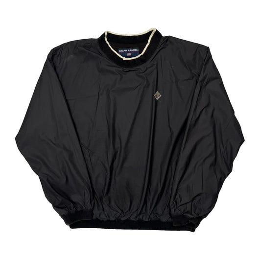 Vintage Polo Sport Ralph Lauren Windbreaker - Small Black Polyester