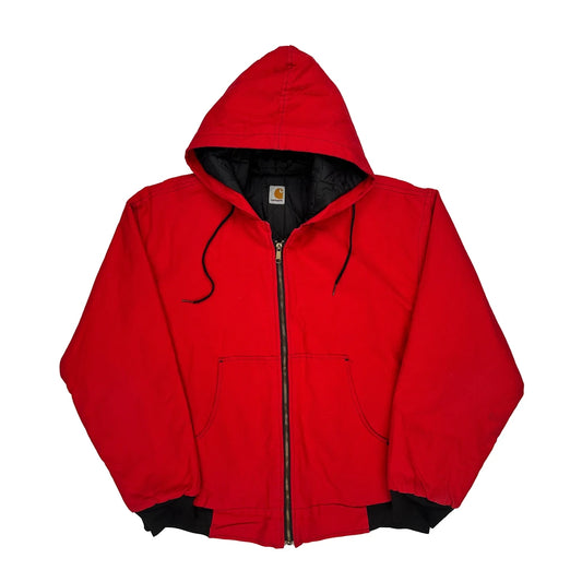Masonry Contractor Carhartt Jacket - 2XL Red Cotton