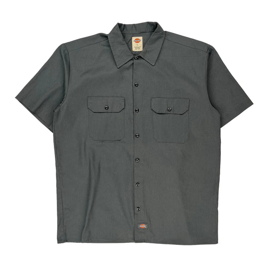 Gci 2022 Auto Dickies Graphic Short Sleeve Shirt - Large Grey Polyester Blend