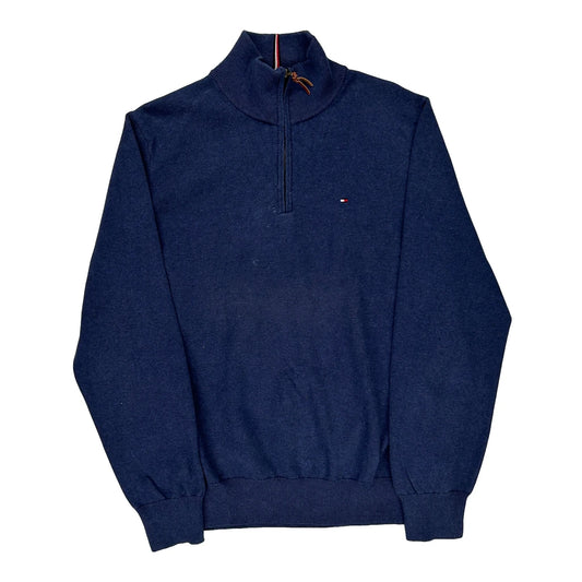 Tommy Hilfiger 1/4 Zip - XL Navy Cotton
