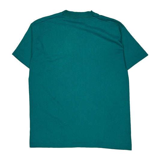 Fruit Of The Loom Graphic T-Shirt - Large Green Cotton Blend
