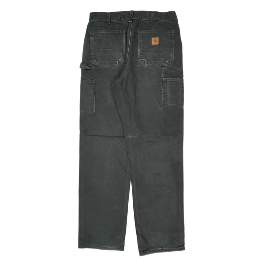 Carhartt Carpenter Trousers - 33W 35L Black Cotton