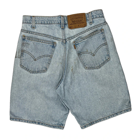 Levis Denim Shorts - 28W UK 10 Light Wash Cotton