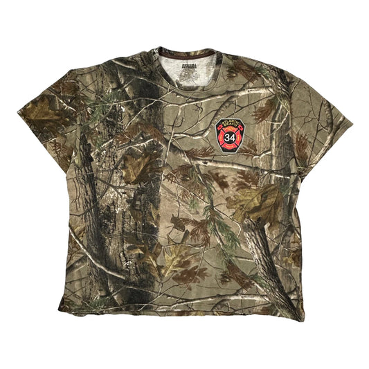 Atlantic Beach Fire Dept. Russell Outdoors T-Shirt - 2XL Camo Cotton