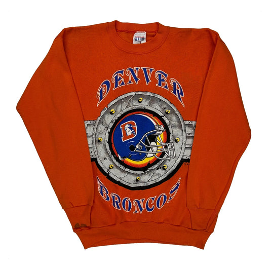 Denver Broncos Saturdays Hero Nfl Sweatshirt - Large Orange Cotton