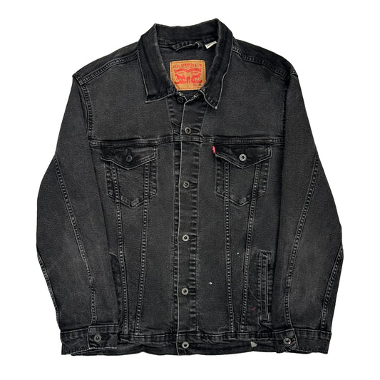 Levis Denim Jacket - 2XL Grey Cotton