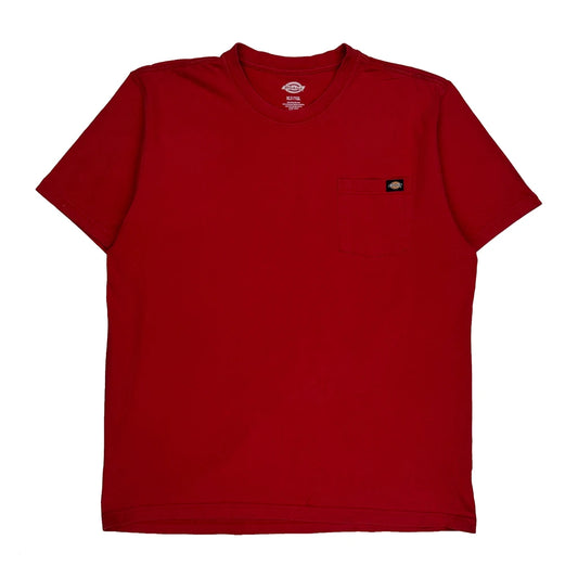Dickies Tall T-Shirt - XL Red Cotton