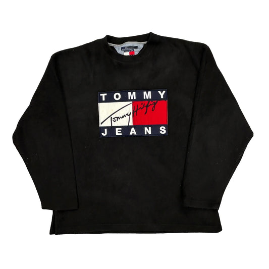 Tommy Jeans Spellout Fleece - Medium Black Polyester