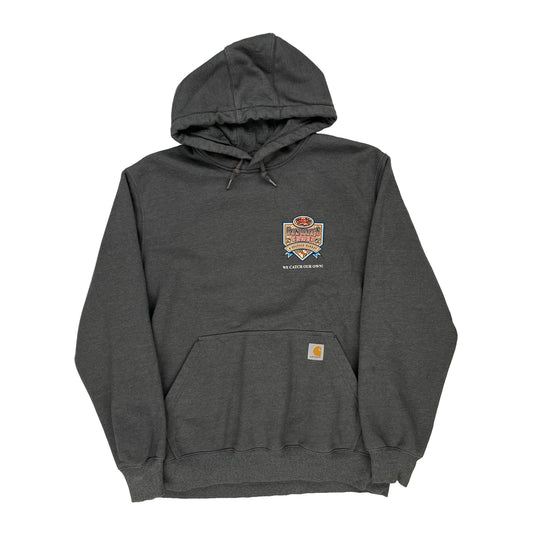 Conrad'S Crabs & Seafood Market Carhartt Graphic Hoodie - Large Grey Cotton