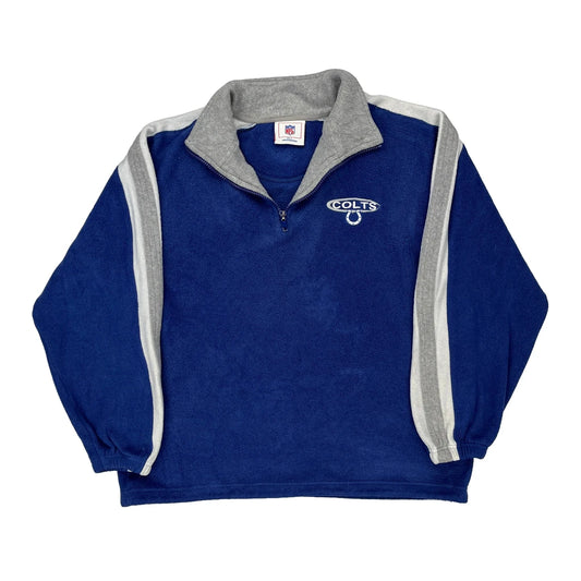 Colts Nfl Football Fleece - Large Blue Polyester
