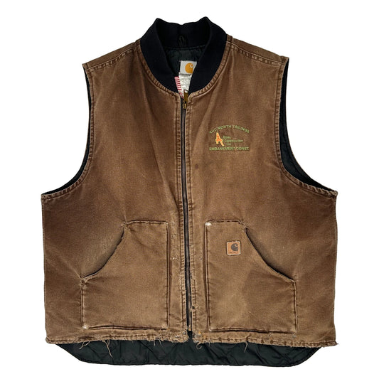 Vintage Kuc North Tailings Carhartt Gilet - 2XL Brown Cotton