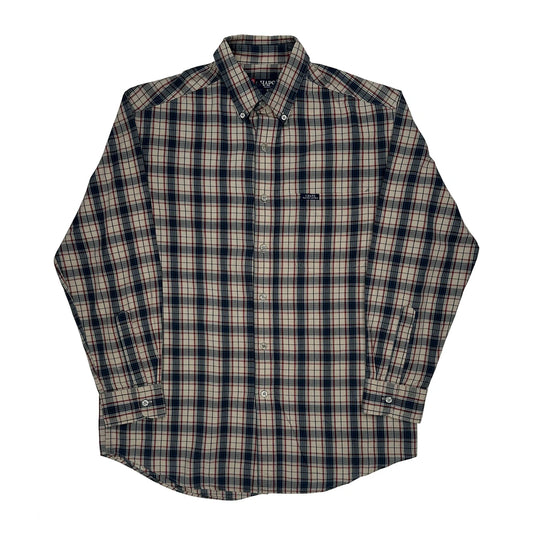 Chaps Ralph Lauren Checked Shirt - Medium Multicoloured Cotton Blend