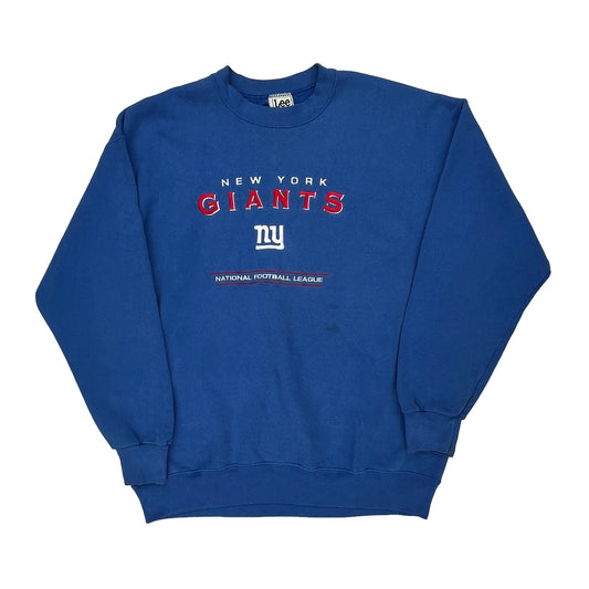 New York Giants Lee Sport Nfl Sweatshirt - XL Blue Cotton