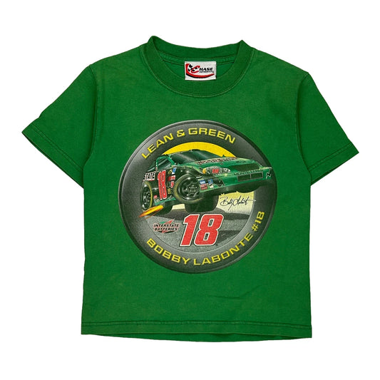 Bobby Labonte, Age 6-8 Chase Authentics Nascar T-Shirt - Small Green Cotton