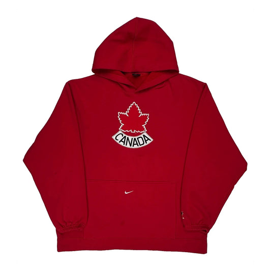 Canada Nike Hoodie - XL Red Cotton