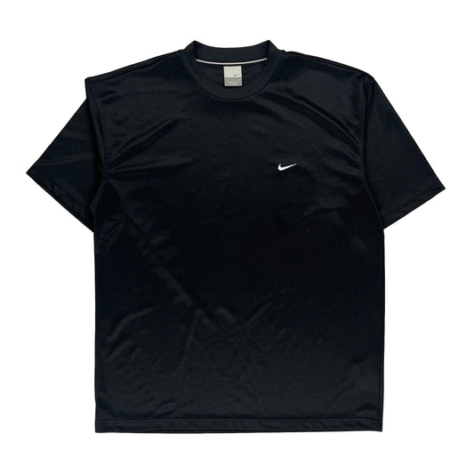 Nike T-Shirt - Large Black Polyester