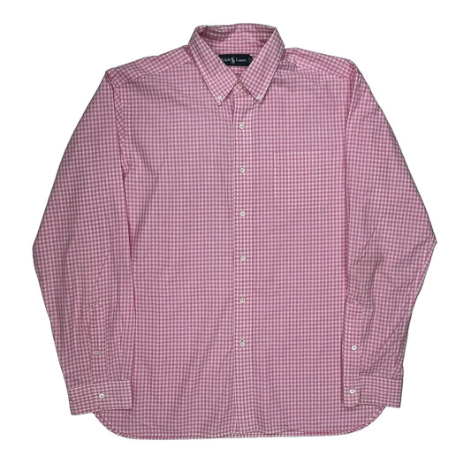 Ralph Lauren Checked Shirt - XL Pink Cotton
