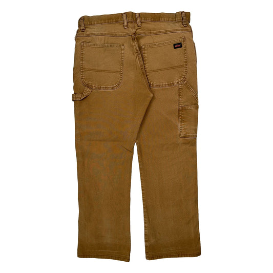 Vintage Dickies Carpenter Trousers - 34W 29L Brown Cotton