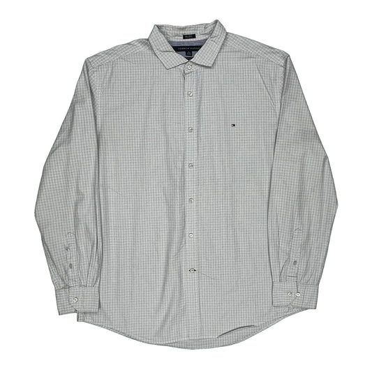 Tommy Hilfiger Checked Shirt - XL Blue Cotton