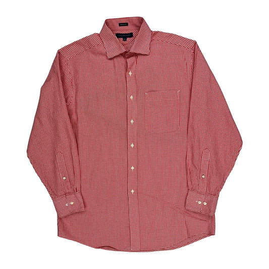 Vintage Tommy Hilfiger Checked Shirt - Medium Red Cotton