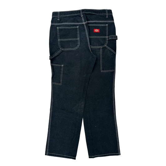 Dickies Carpenter Trousers - 32W UK 12 Black Cotton