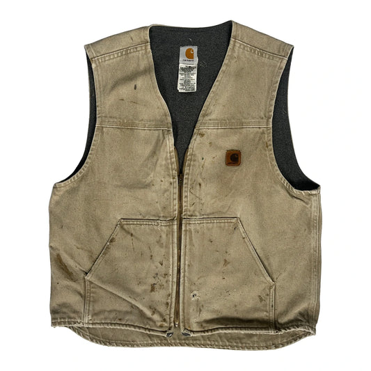 Carhartt Gilet - Large Beige Cotton