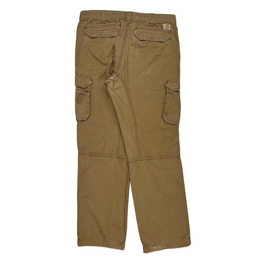 Carhartt Cargo Trousers - 35W 33L Brown Cotton