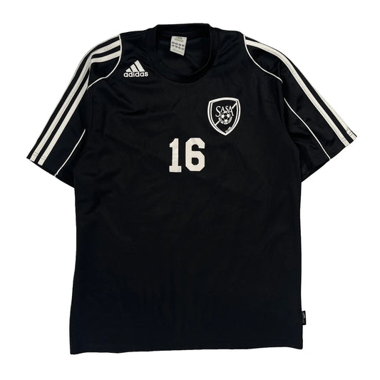 Sasa Adidas Football Shirt - Medium White Polyester
