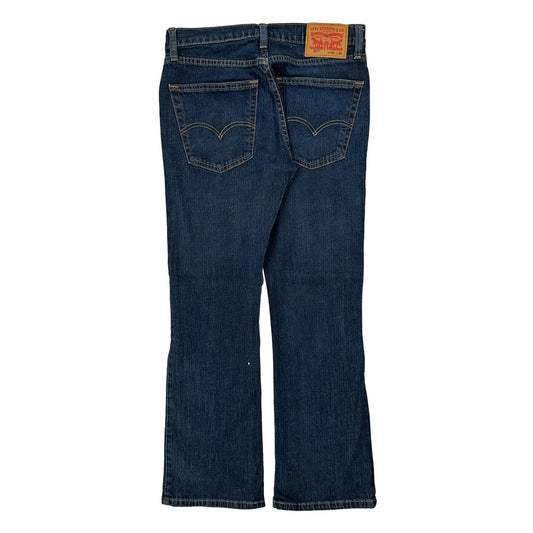 527 Levis Boot Cut Jeans - 30W 28L Dark Wash Cotton