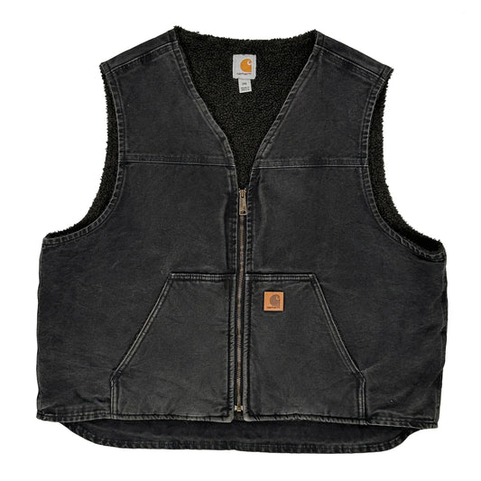 Vintage Carhartt Gilet - 2XL Black Cotton