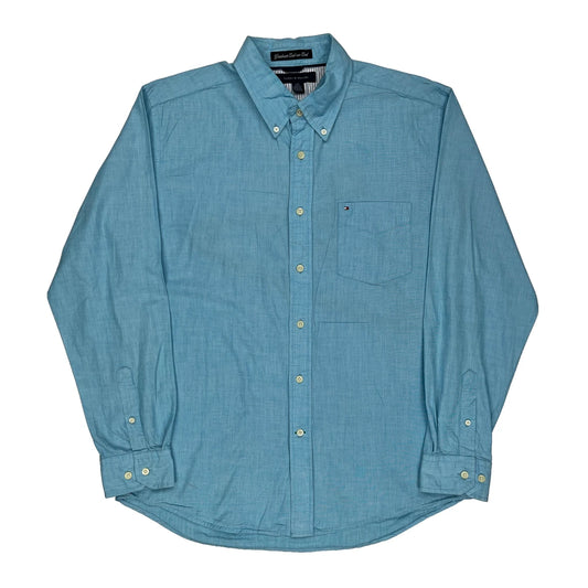 Tommy Hilfiger Shirt - Large Blue Cotton