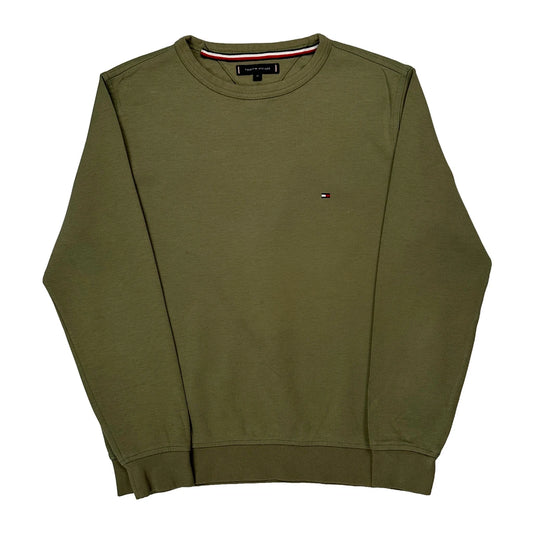 Tommy Hilfiger Sweatshirt - Medium Green Cotton