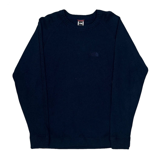 Vintage The North Face Jumper - Large Navy Cotton